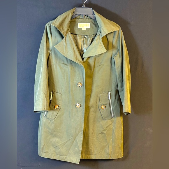 Michael Kors Trench Coat Petite Medium PM - Picture 1 of 9